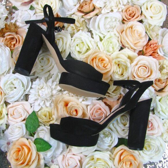 NIB Nine West suede platform heels 7 - Picture 3 of 12